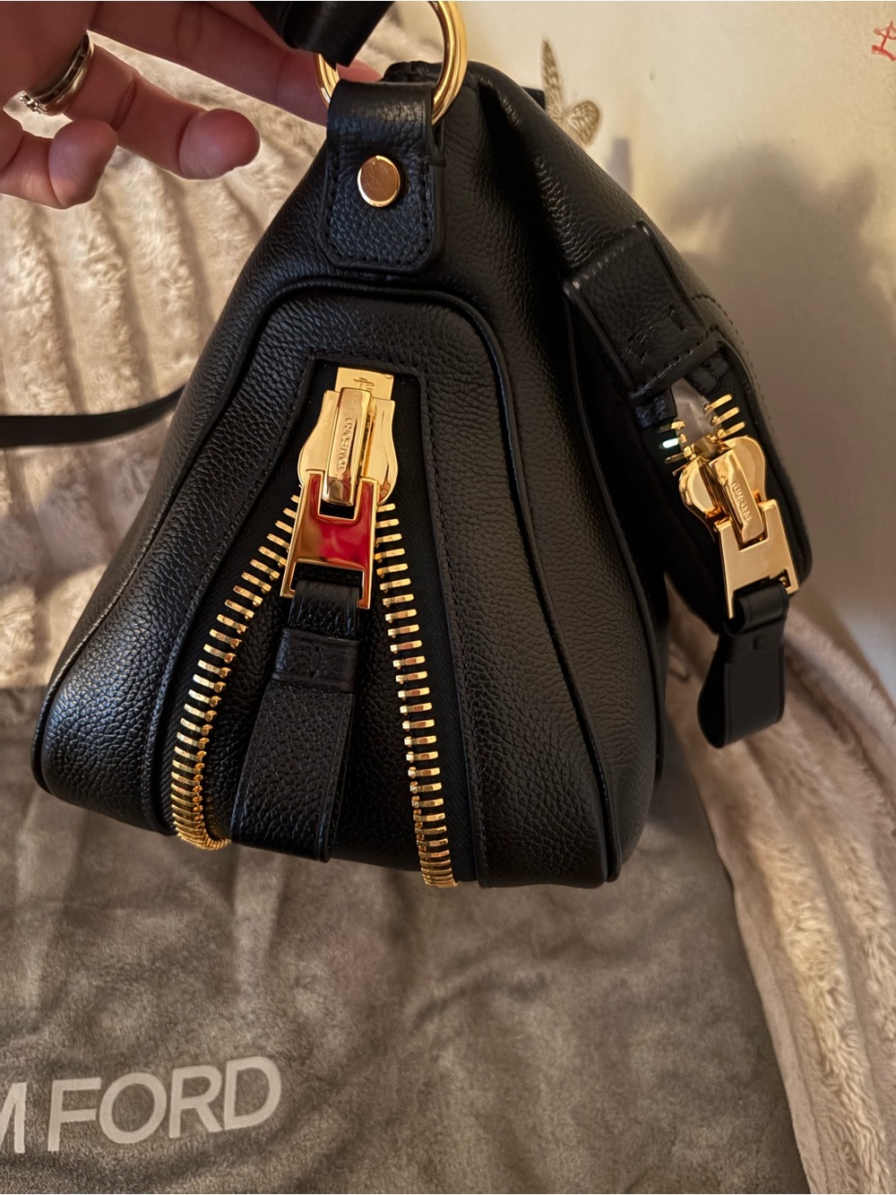 Tom Ford Black Medium Jennifer Bag - Picture 5 of 16